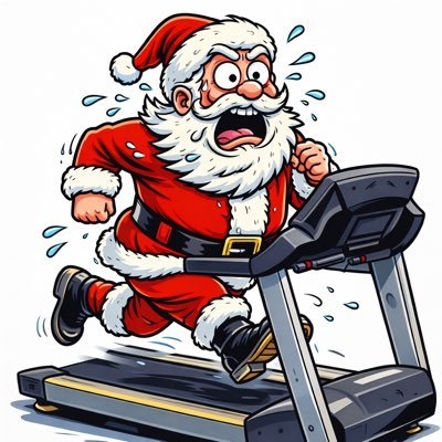 Santa on Treadmill